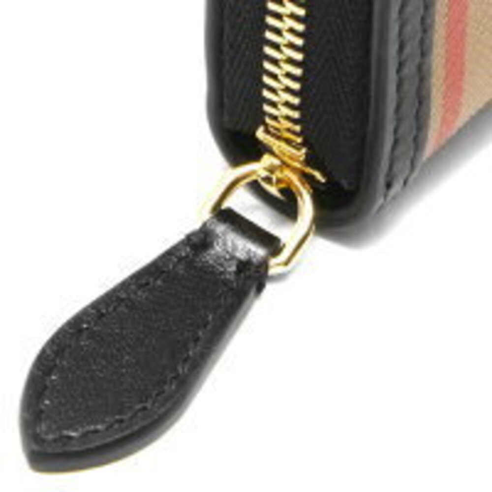 Burberry IFR Long Elmore Check Wallet Beige Black - Picture 3 of 6